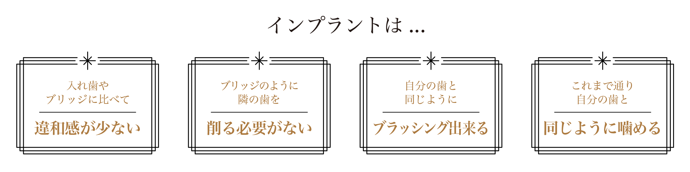 インプラントは…